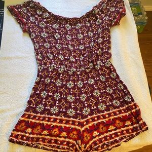 Patterned romper